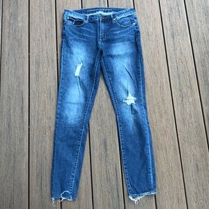 Articles of Society Raw Hem Cropped Jeans